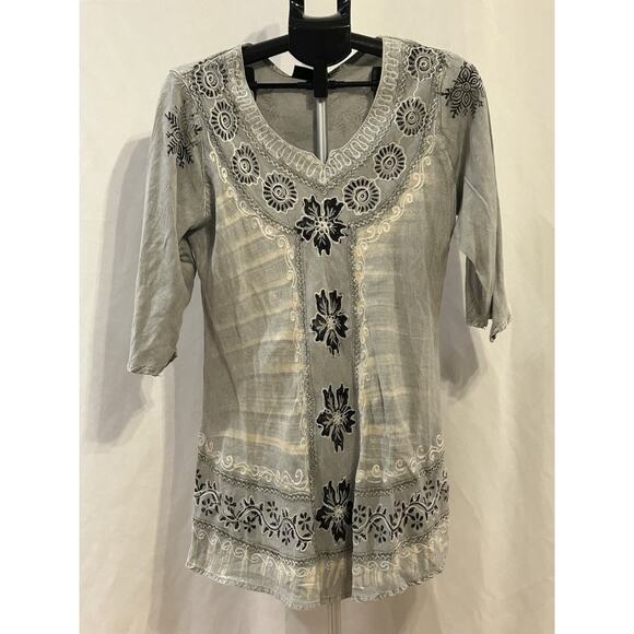 NWT S.R. Fashions Gray Women's Tunic (see measurements) - Picture 1 of 9